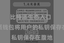 比特派生态入口 比特派钱包将用户的私钥保存在腹地