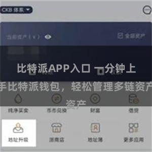 比特派APP入口 一分钟上手比特派钱包，轻松管理多链资产