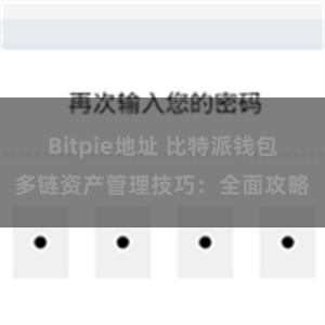 Bitpie地址 比特派钱包多链资产管理技巧：全面攻略