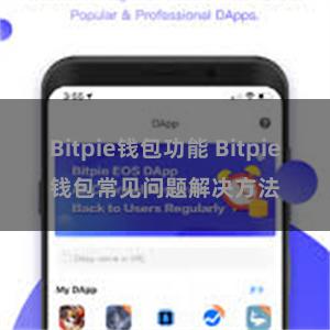 Bitpie钱包功能 Bitpie钱包常见问题解决方法