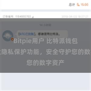 Bitpie用户 比特派钱包：强大隐私保护功能，安全守护您的数字资产