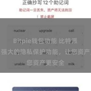 Bitpie钱包功能 比特派钱包：强大的隐私保护功能，让您资产更安全