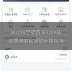 Bitpie手续费 Bitpie钱包支持的区块链网络解析