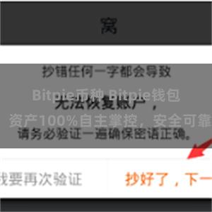 Bitpie币种 Bitpie钱包：资产100%自主掌控，安全可靠。