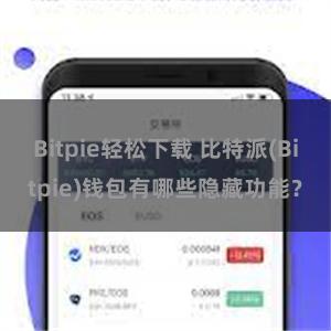 Bitpie轻松下载 比特派(Bitpie)钱包有哪些隐藏功能？