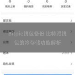 Bitpie钱包备份 比特派钱包的冷存储功能解析