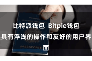 比特派钱包  Bitpie钱包还具有浮浅的操作和友好的用户界面
