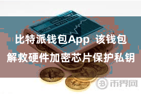 比特派钱包App  该钱包解救硬件加密芯片保护私钥