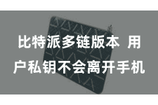 比特派多链版本  用户私钥不会离开手机